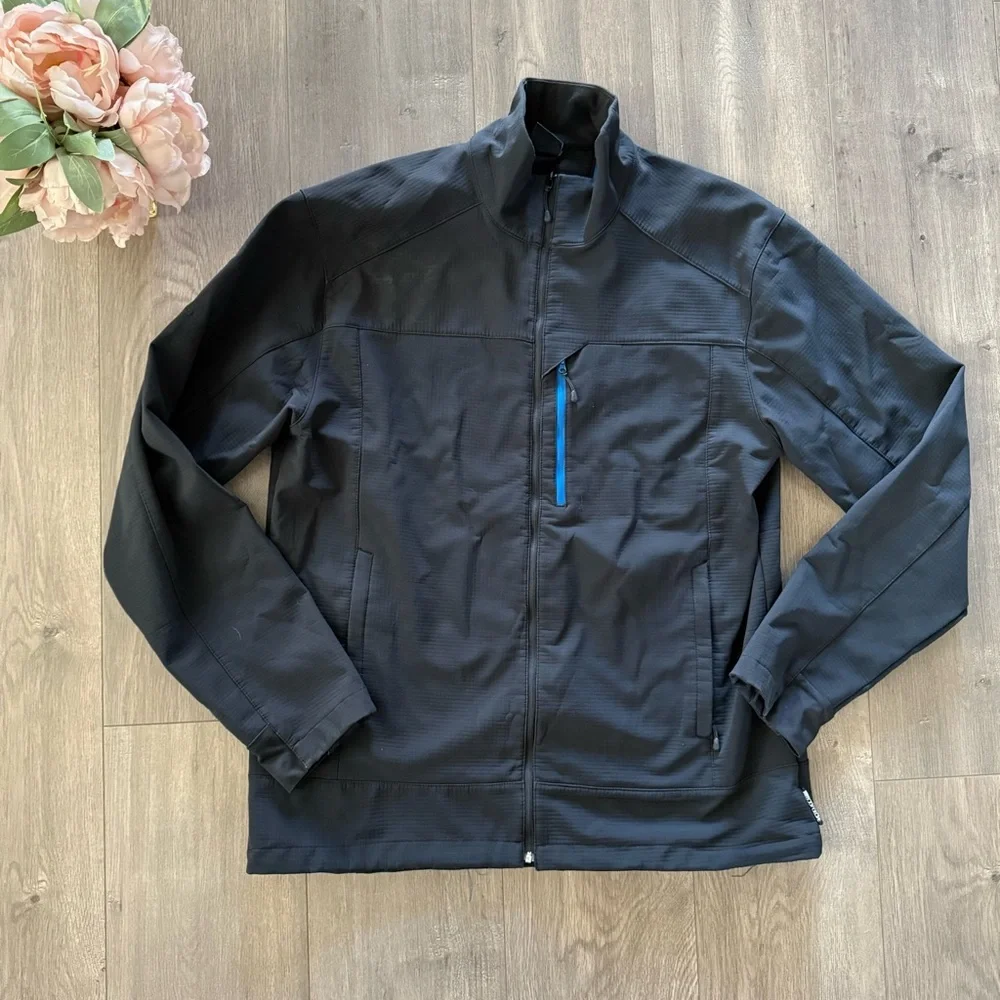 Men's Body Glove‎ Black & Blue Shell Zip Up Jacket